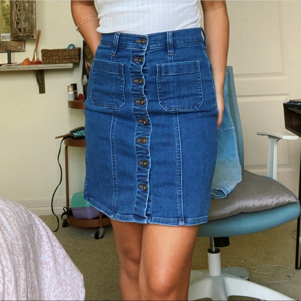 JCREW HIGH WAIST DENIM SKIRT 🤩🤩